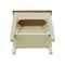 International Concepts Rectangle Vista Solid Wood Side Table with Shelf -, 24 in W, 14 in L, 24 in H, Wood, Hickory/Shell OT79-15E2 - alternate 6